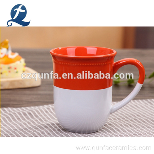 Double Color Ceramic Coffee Mug With Handle